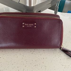 Burgundy KateSpade Wallet